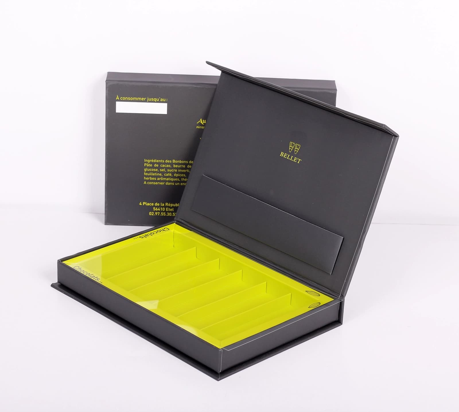 BELLET luxury magnetic closure packaging showcase